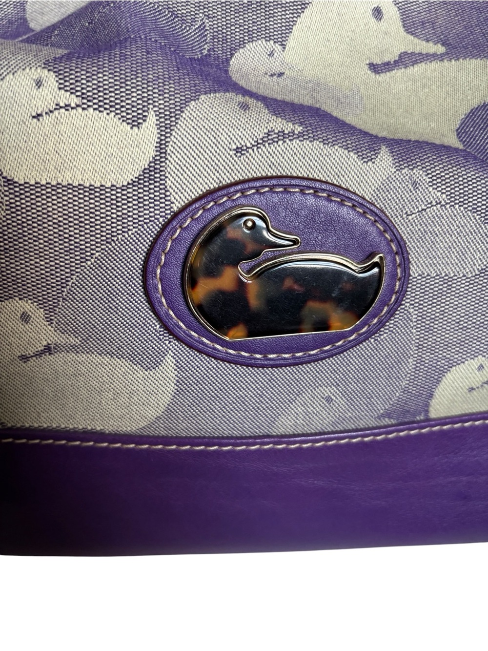 Dooney & Bourke Large Purple Hobo Bag - Picture 3 of 12